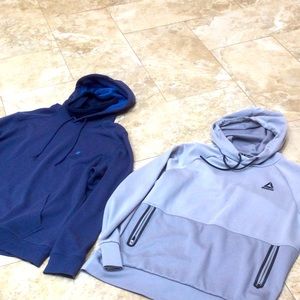 - - - IZod Advantage hoodie with gaiter and Reebok hoodie with zippered …